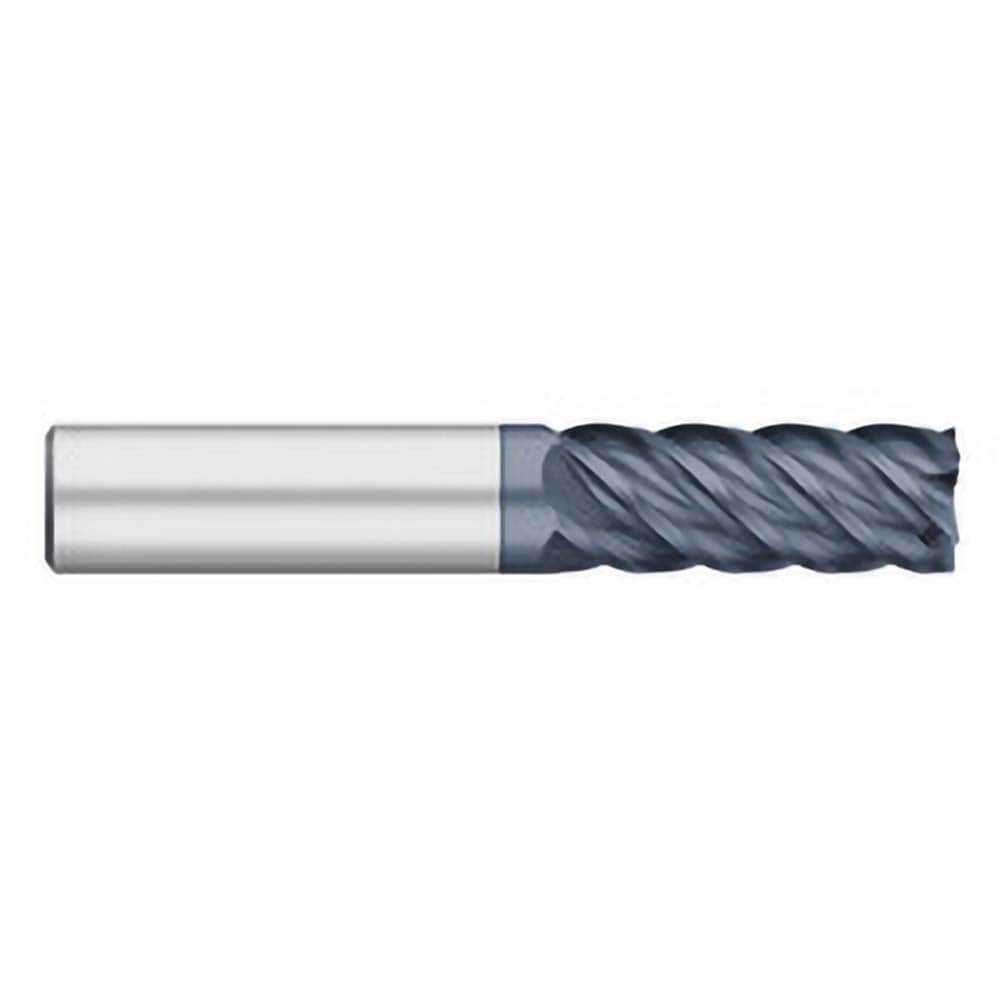 Square End Mill: 1/2" Dia, 1-1/4" LOC, 5 Flute, Solid Carbide