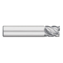 Square End Mill: 1/4" Dia, 1/2" LOC, 5 Flute, Solid Carbide