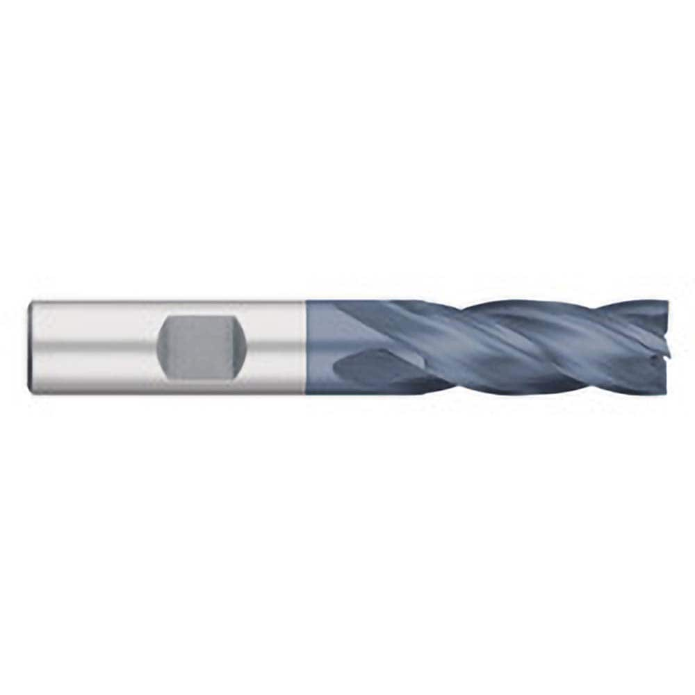 Square End Mill: 13/16" Dia, 1-7/8" LOC, 4 Flute, Cobalt