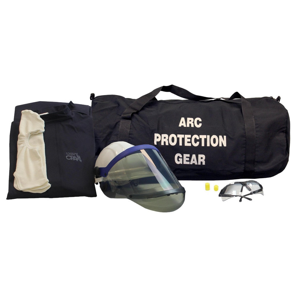 Arc Flash Clothing Kit: Size Medium, Cotton, Bib Overalls, Hoods & Jacket