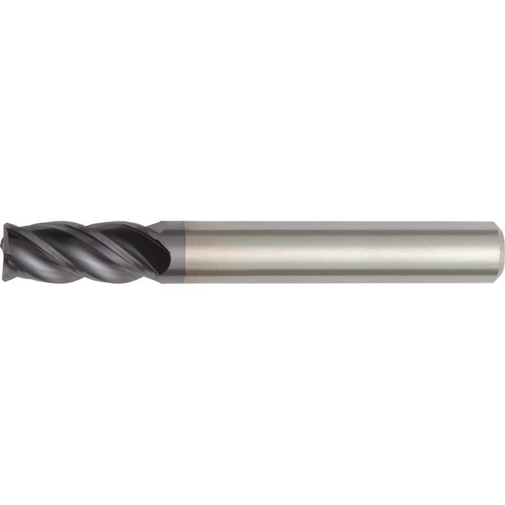 .090 x 1/8 x .750 LOC x 2-1/2 OAL (1-1/4'' Reach) 3 Flute Miniature Solid Carbide Ball Nose End Mill-AlTiN