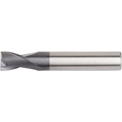 Square End Mill: 5/8" Dia, 2-1/4" LOC, 2 Flute, Solid Carbide