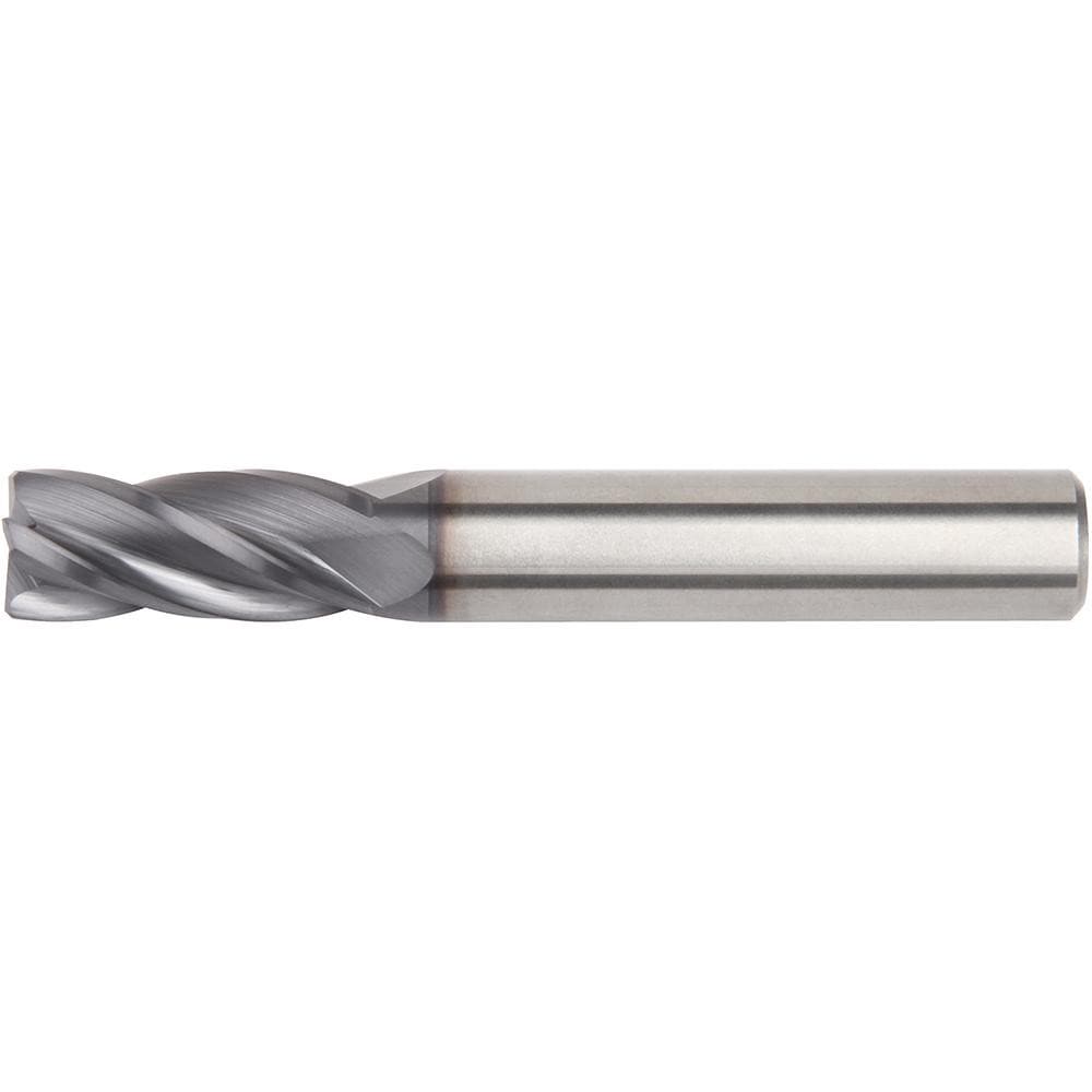 Square End Mill: 16.00 mm Dia, 56.00 mm LOC, 4 Flute, Solid Carbide