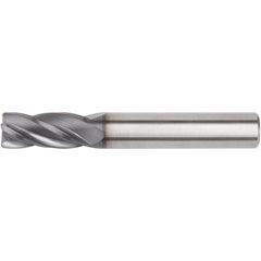 Square End Mill: 16.00 mm Dia, 32.00 mm LOC, 4 Flute, Solid Carbide