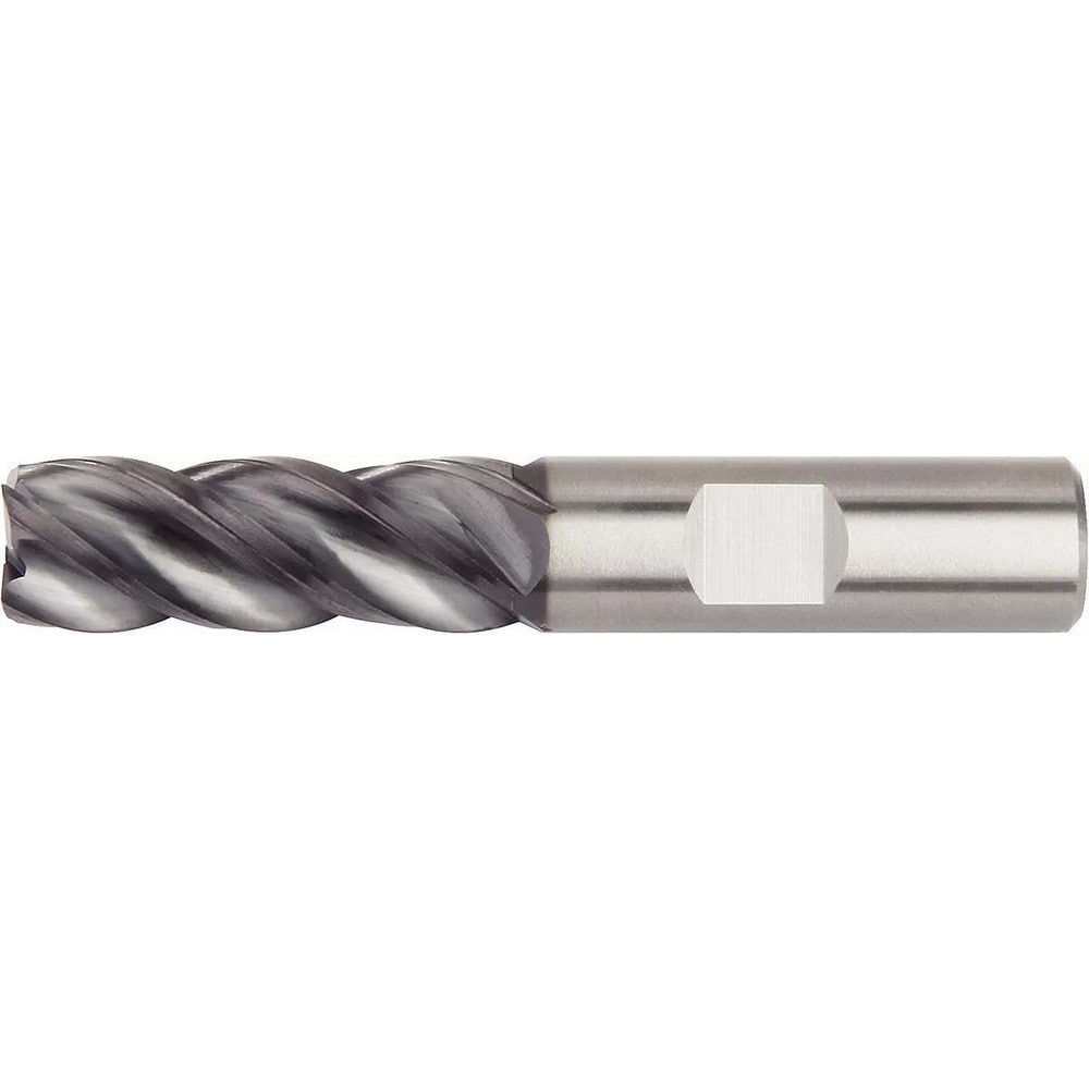 Corner Chamfer End Mill: 5/8" Dia, 1-5/8" LOC, 4 Flute, 0.0200" Chamfer Width, Solid Carbide