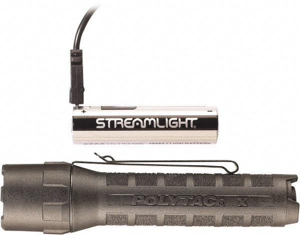 Handheld Flashlight: LED, 600 Lumens, 36 hr Max Run Time, Rechargeable Lithium-ion Battery (Included)