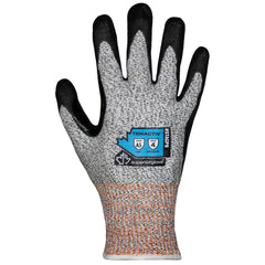 Cut, Puncture & Abrasion-Resistant Gloves: Superior Glove Works STAGPN, Size Medium, ANSI Cut A5, ANSI Puncture 5, Micropore Nitrile, Engineered Yarn