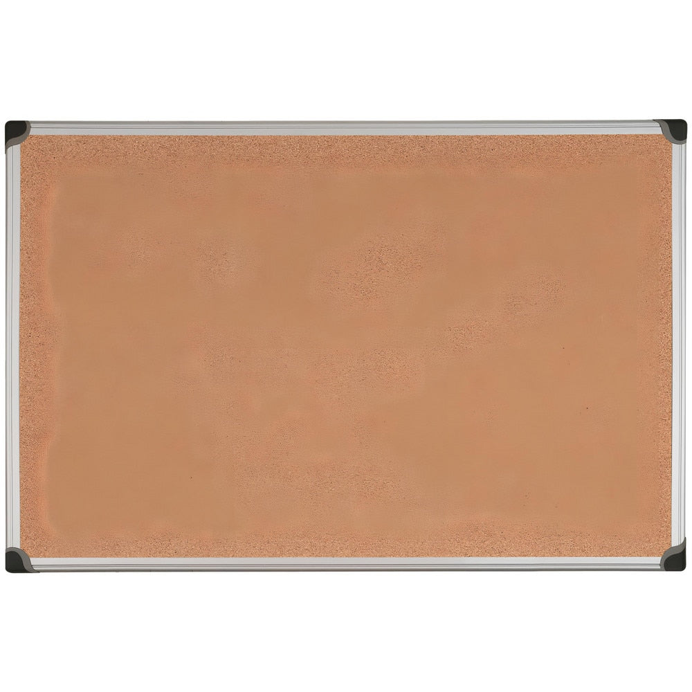 Cork Bulletin Boards; Bulletin Board Type: Open Cork Bulletin Board; Board Color: Brown; Board Material: Cork; Width (Inch): 47.2; Height (Inch): 35.4; Frame Material: Aluminum; Frame Color: Silver