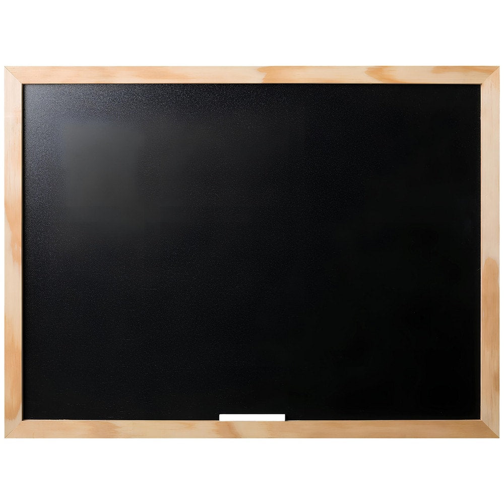 Cork Bulletin Boards; Bulletin Board Type: Chalk Board; Board Color: Black; Board Material: Chalk Board Surface; Width (Inch): 23.6; Height (Inch): 17.7; Frame Material: Wood; Frame Color: Brown