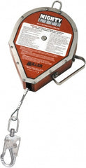 Self-Retracting Lifeline:  420 lb Capacity,  100.00' Lifeline,  Carabiner