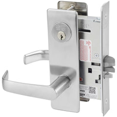 Lever Locksets; Lockset Type: Storeroom; Key Type: Keyed Different; Back Set: 2-3/4; Cylinder Type: Conventional; Material: Metal; Door Thickness: 1-3/4; Finish: Satin Chrome