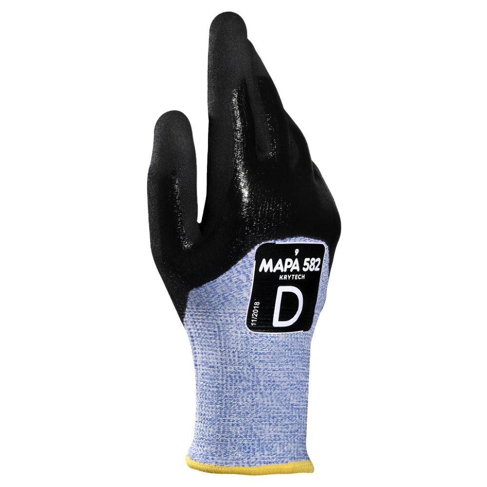 Cut, Puncture & Abrasion-Resistant Gloves: Mapa Professional KryTech 582, Size 2X-Large, ANSI Cut A4, ANSI Puncture 3, Nitrile, Nitrile