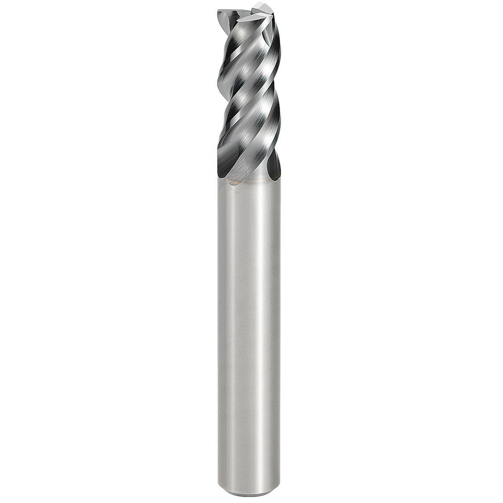 Square End Mill: 5/64" Dia, 3 Flute, Solid Carbide