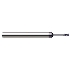 Square End Mill: 0.0100" Dia, 0.0150" LOC, 3 Flute, Solid Carbide