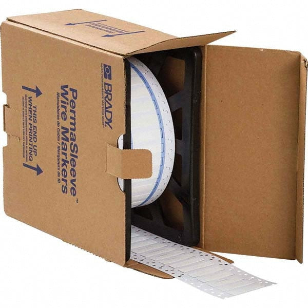 Label Maker Label: White, Polyolefin, 2,500 per Roll