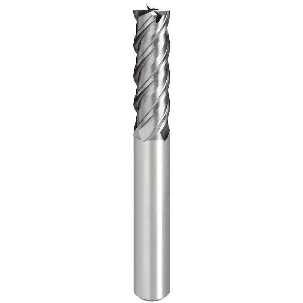 Square End Mill: 10.00 mm Dia, 35.00 mm LOC, 4 Flute, Solid Carbide