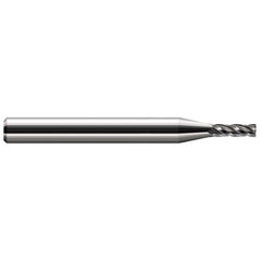 Corner Radius End Mill: 1/4" Dia, 3/4" LOC, 0.0500" Radius, 2 Flute, Solid Carbide