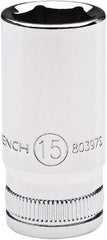 Intermediate  Hand Socket: 1/4" Drive, 14.00 mm Socket, 6-Point