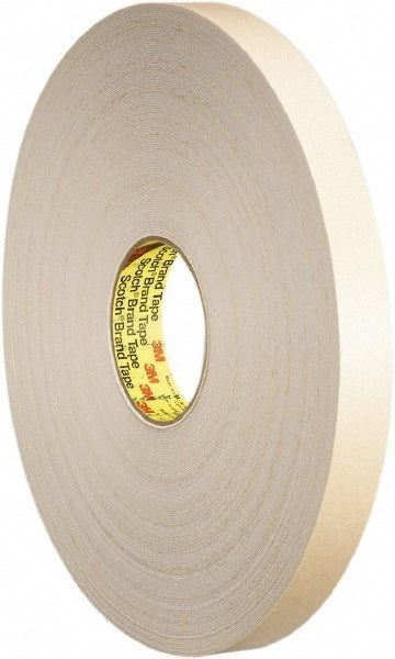 Polyethylene Foam Tape: 74 yd Long, 31.25 mil Thick, Acrylic Adhesive