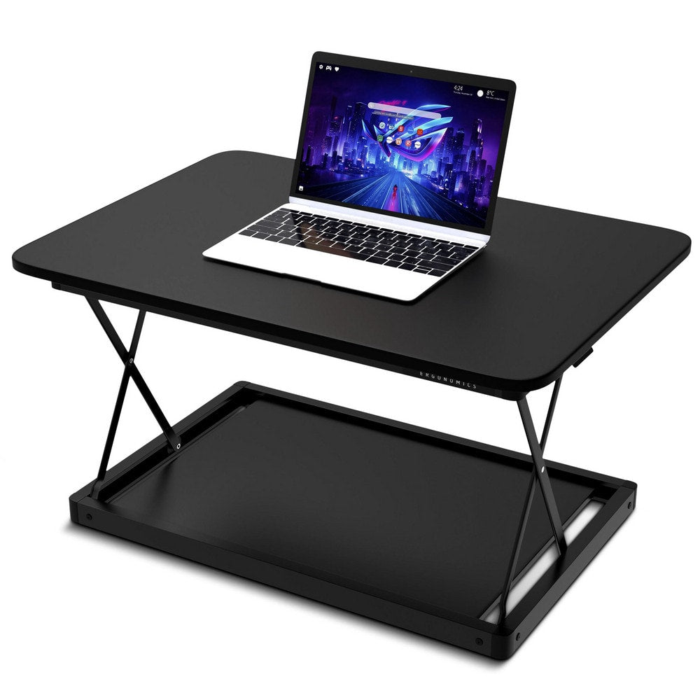 Sit-to-Stand Table Desk: Black