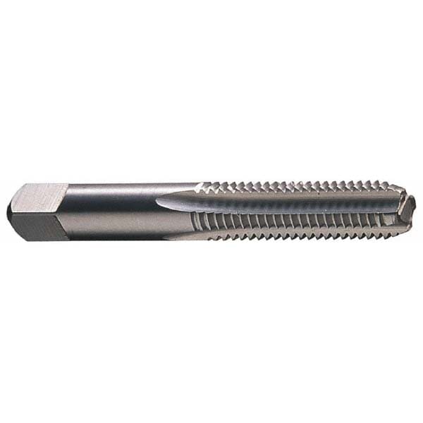 Straight Flute Tap: #1-64 UNC, 2 Flute, Bottoming Chamfer, 3B Class of Fit, HSS, Bright/Uncoated Finish