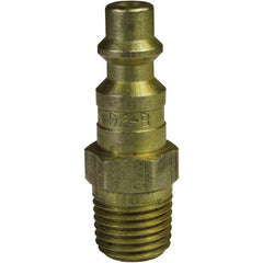 Pneumatic Hose Fittings & Couplings; Fitting Type: Plug; Type: Plug; Interchange Type: Industrial; Thread Type: NPTF; Material: Brass; Thread Standard: Male NPT