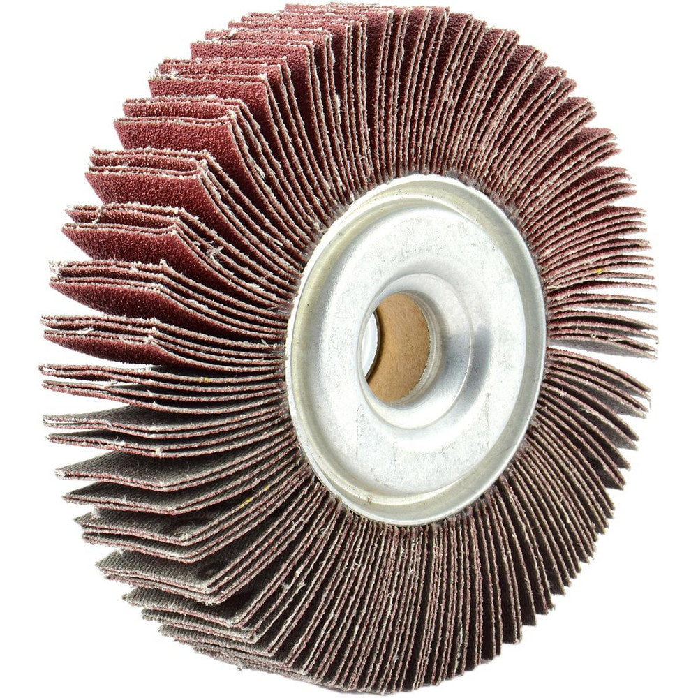 Unmounted Flap Wheels; Abrasive Type: Coated; Abrasive Material: Aluminum Oxide; Outside Diameter (Inch): 4; Face Width (Inch): 1; Center Hole Size (Inch): 5/8; Grade: Medium; Grit: 80