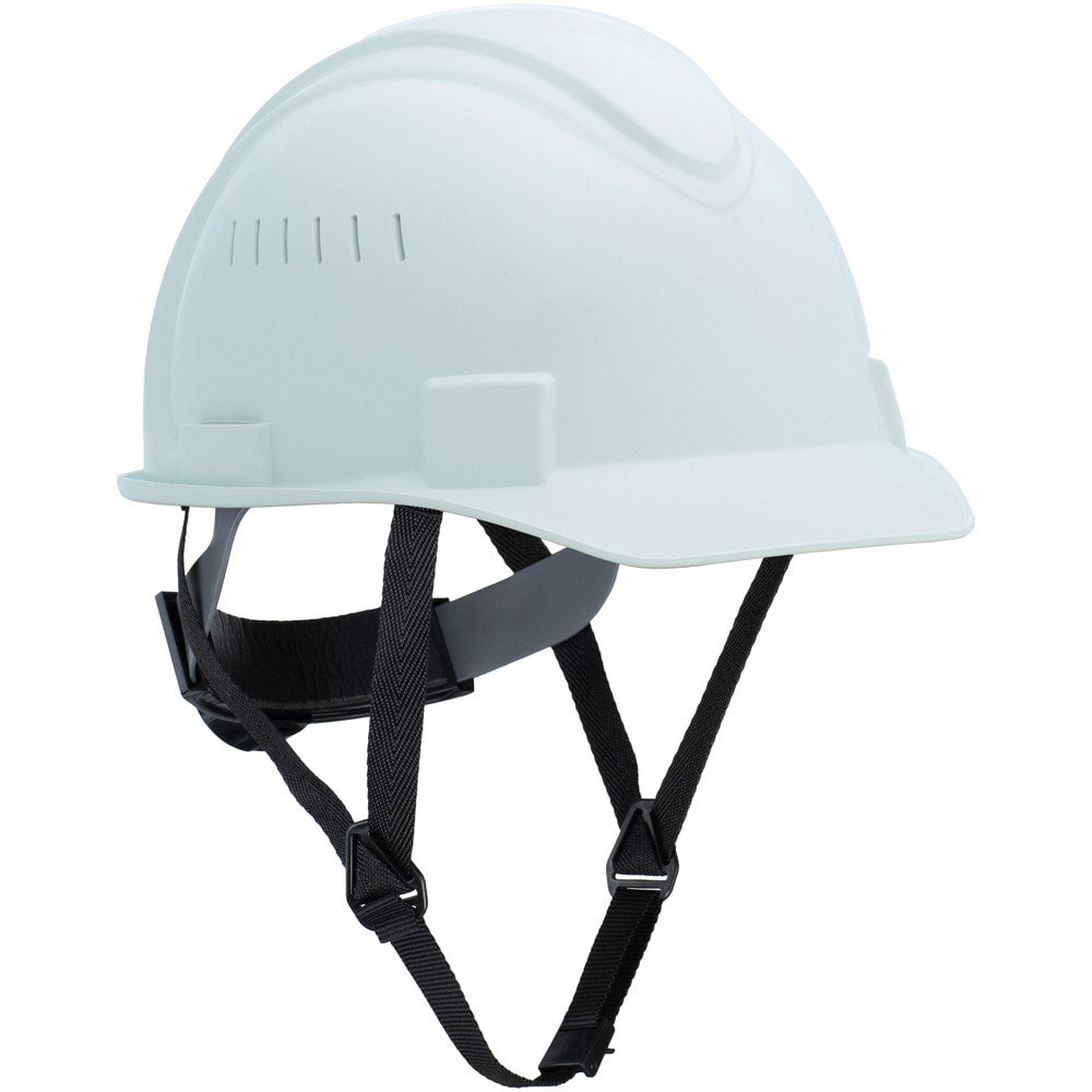 Hard Hat: Manufacturing, Mining, Oil and Gas, Ship Building, Traffic Safety, Utilities & Construction, Short Brim, N/A, Class C, 4-Point Suspension