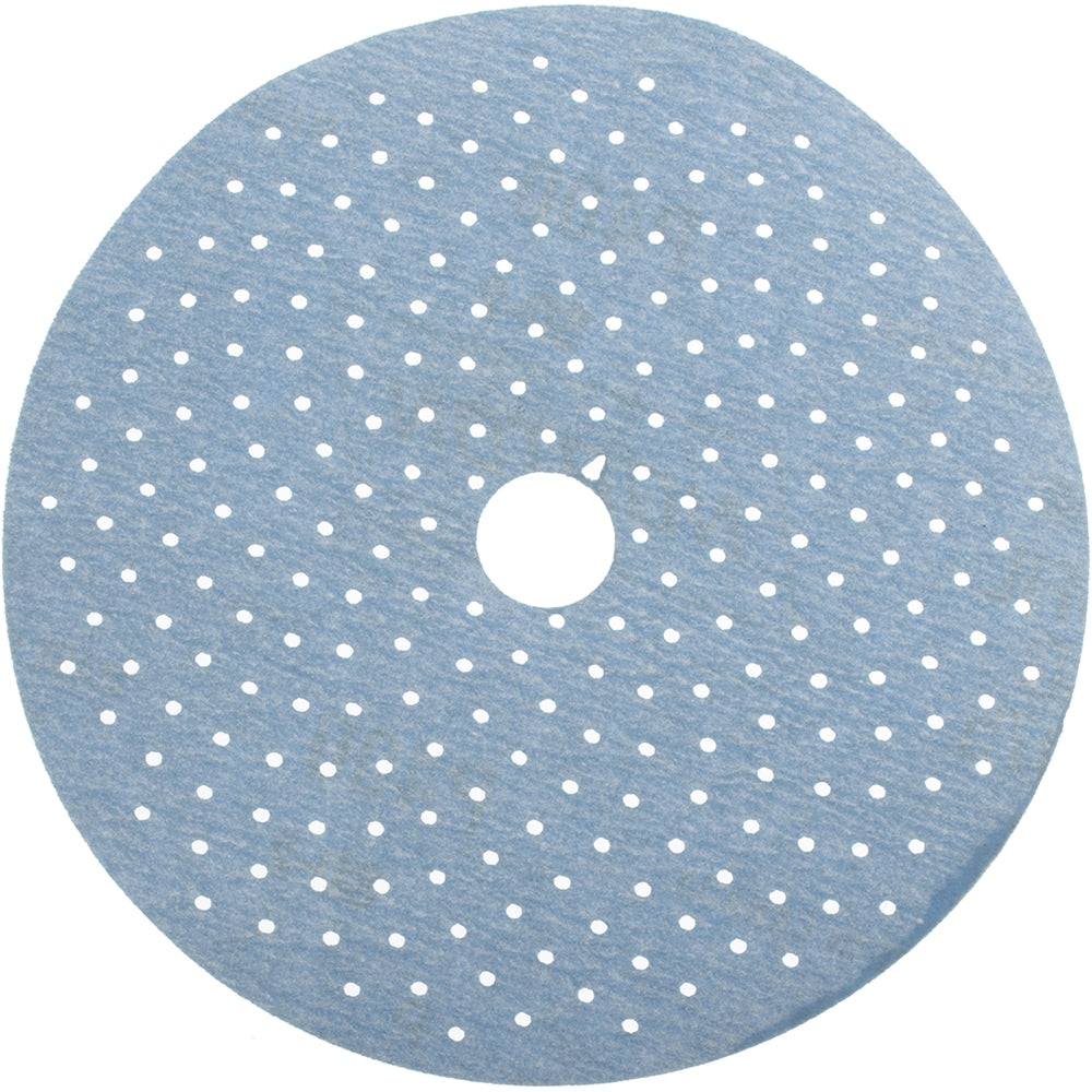 Hook & Loop Disc: 5" Dia, 400 Grit, Coated, Ceramic