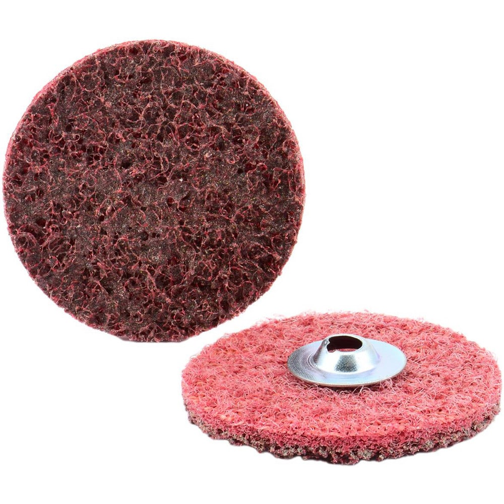 Quick-Change Disc: Type S, 5" Dia, Aluminum Oxide, Non-Woven