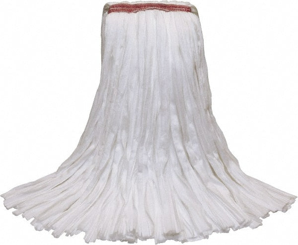 Wet Mop Cut: Side Loading, Medium, White Mop, Polyester & Rayon