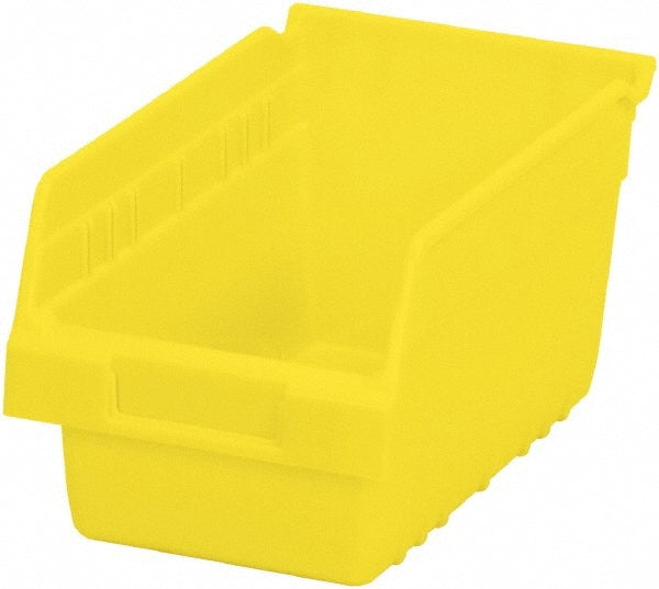 Plastic Hopper Shelf Bin: Yellow