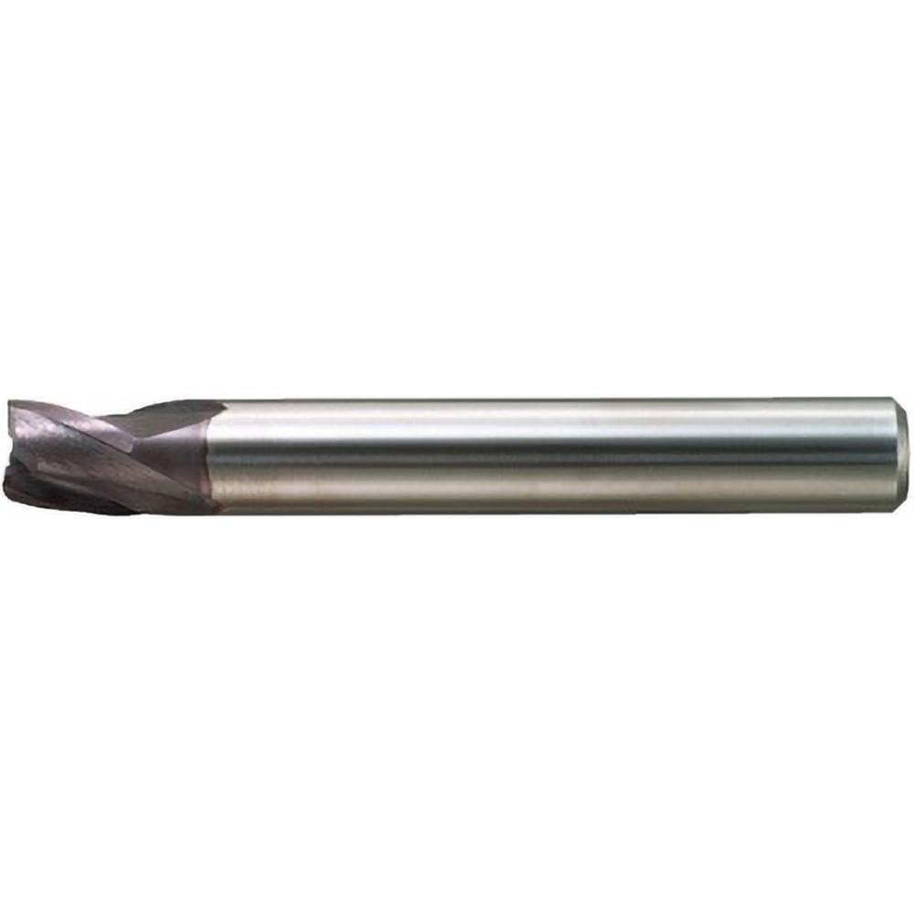 Square End Mill: 12.00 mm Dia, 6.00 mm LOC, 3 Flute, Solid Carbide