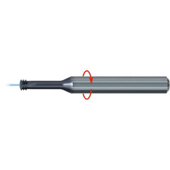 Helical Flute Thread Mill: M16x2, 5 Flute, 14.00 mm Shank Dia, Solid Carbide