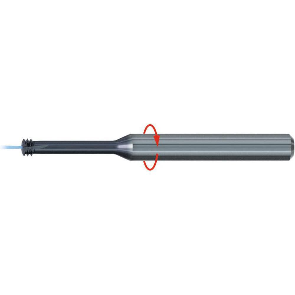 Helical Flute Thread Mill: M14x2, 5 Flute, 12.00 mm Shank Dia, Solid Carbide