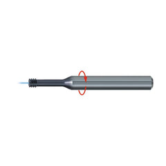 Helical Flute Thread Mill: 1/2-20, 7 Flute, 12.00 mm Shank Dia, Solid Carbide