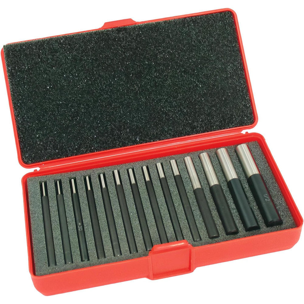 Punch Sets; Set Type: Duplicating Punch; Material: Steel; Punch Size Range (Inch): 3/38 to 1/2 in; Container Type: Plastic Case