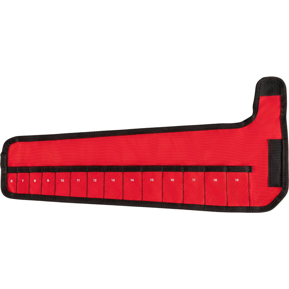 Tool Pouches & Holsters; Holder Type: Tool Pouch; Tool Type: Wrench Pouch; Closure Type: Hook & Loop; Material: Polyester; Color: Red; Belt Included: No