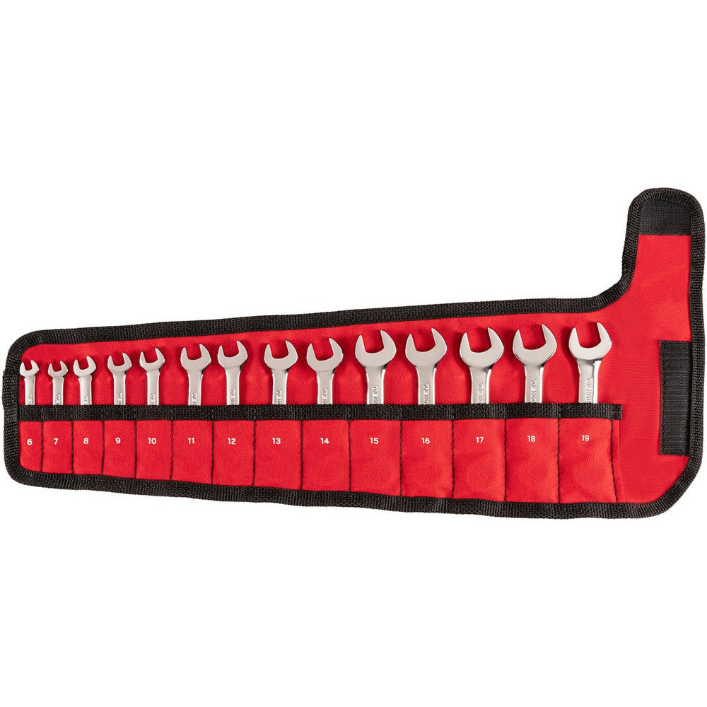 Combination Wrench Set: 14 Pc, Metric