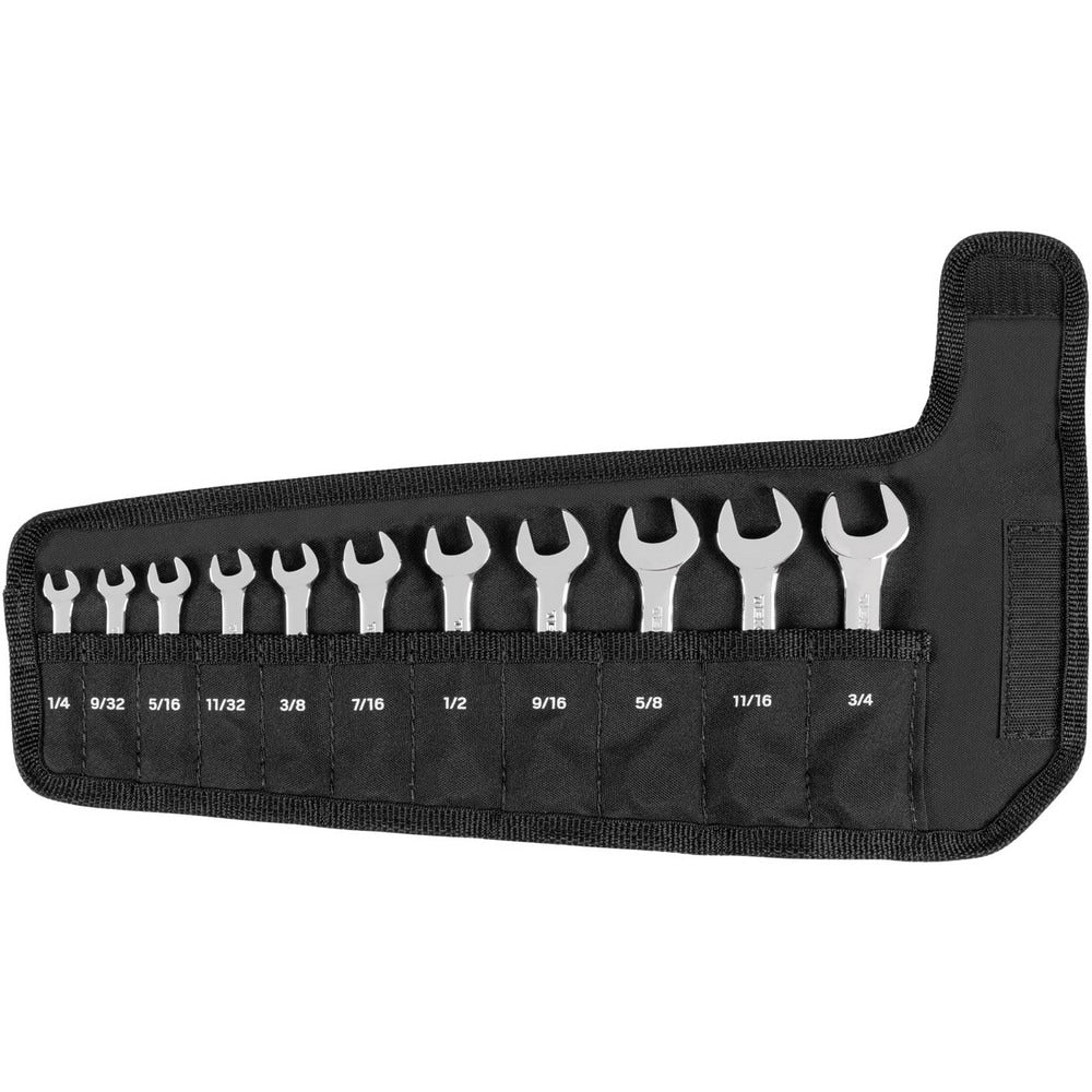 Combination Wrench Set: 11 Pc, Inch