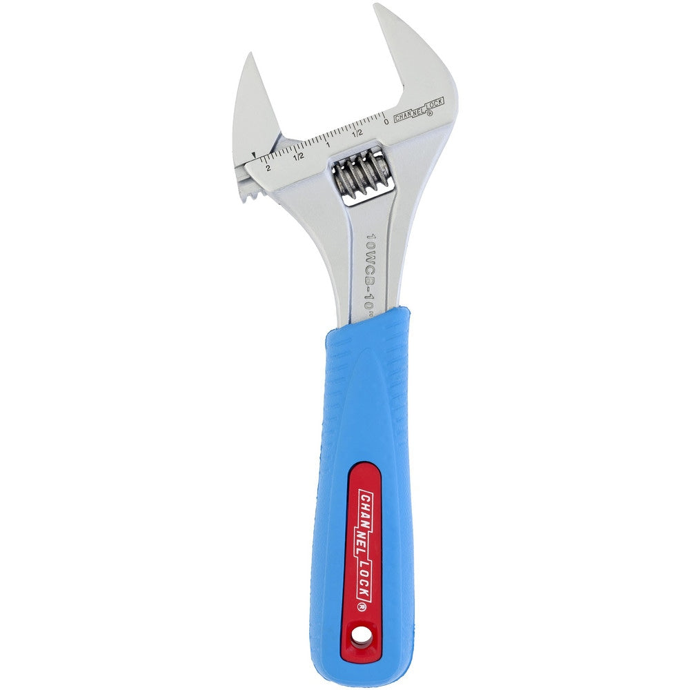 Adjustable Wrench: 10" OAL, 2" Jaw Capacity