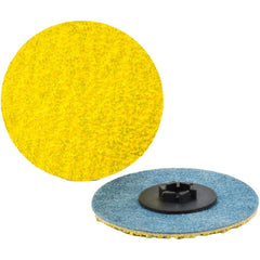 Quick-Change Disc: Type P, 3" Dia, 120 Grit, Ceramic Alumina, Coated