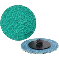 Quick-Change Disc: Type R, 3" Dia, 100 Grit, Zirconia Alumina, Coated