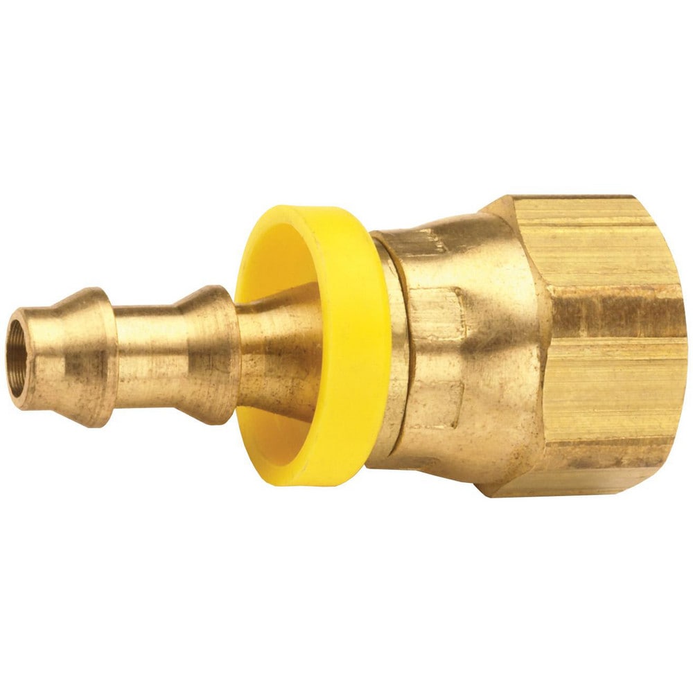 Barbed Push-On Hose Fittings; Fitting Type: Female Swivel; Inside Diameter (Inch): 1; Material: Brass; Thread Standard: UNF; Thread Size: 1-5/16-12; Barb Size: 1