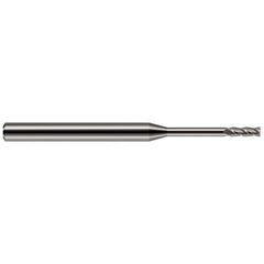 Square End Mill: 0.0850" Dia, 0.2550" LOC, 4 Flute, Solid Carbide