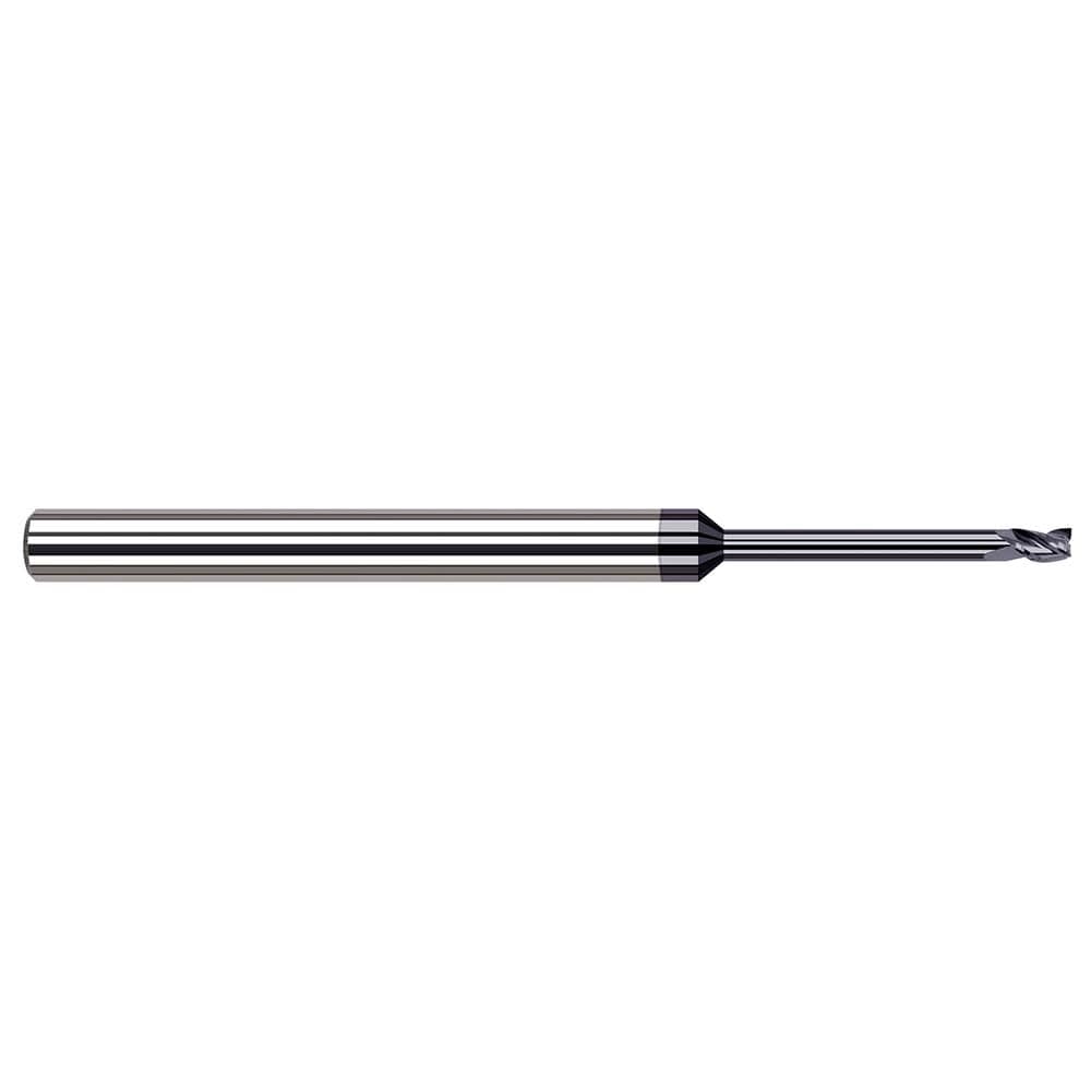 Square End Mill: 3.00 mm Dia, 4.50 mm LOC, 3 Flute, Solid Carbide