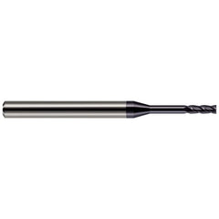 Square End Mill: 1/16" Dia, 4 Flute, Solid Carbide