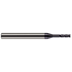 Square End Mill: 0.0150" Dia, 0.0450" LOC, 4 Flute, Solid Carbide