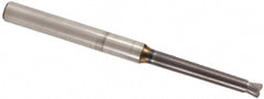 Corner Radius End Mill: 12 mm Dia, 0.5 mm LOC, 1 mm Radius, 2 Flutes, Solid Carbide