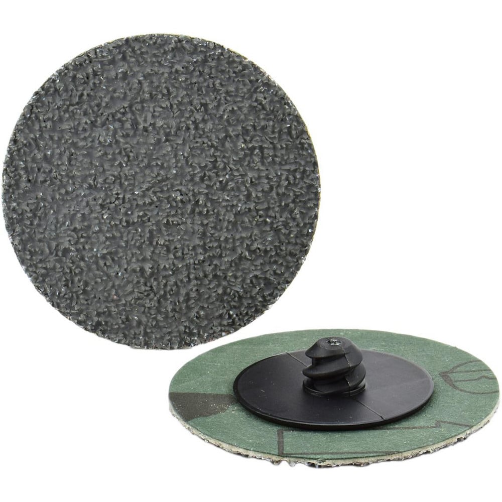 Quick-Change Disc: Type R, 3" Dia, 60 Grit, Ceramic Alumina, Coated